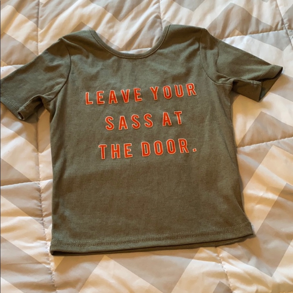 leave your sass at the door shirt
